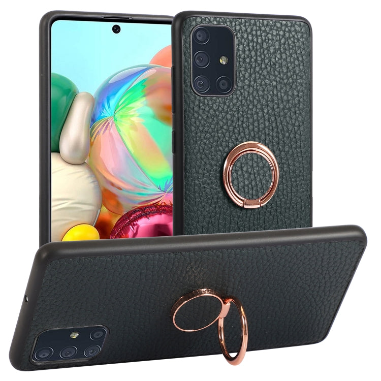 For Samsung Galaxy A71 Litchi Texture Magnetic Shockproof Protective Phone Case