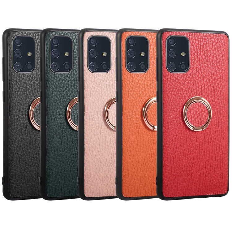 For Samsung Galaxy A71 Litchi Texture Magnetic Shockproof Protective Phone Case