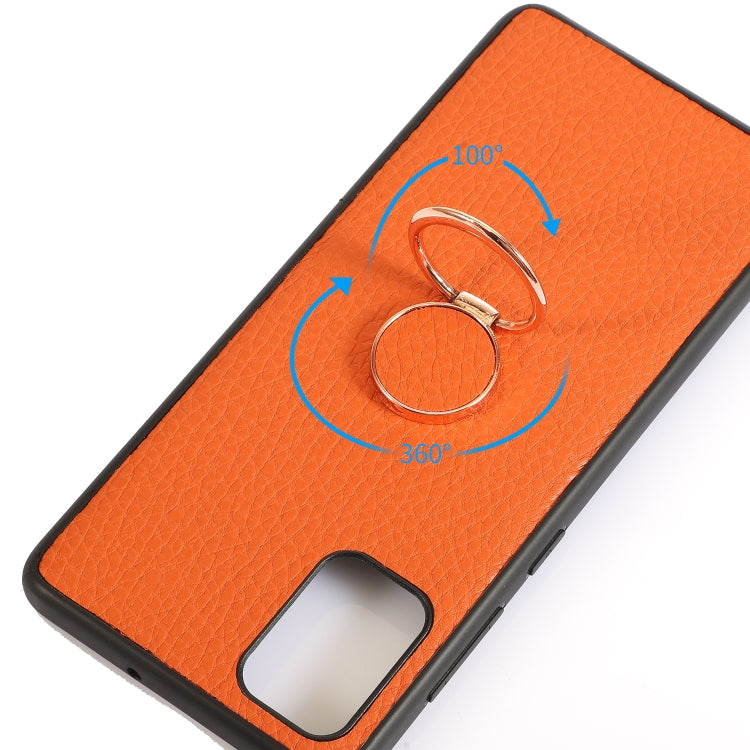 For Samsung Galaxy A71 Litchi Texture Magnetic Shockproof Protective Phone Case