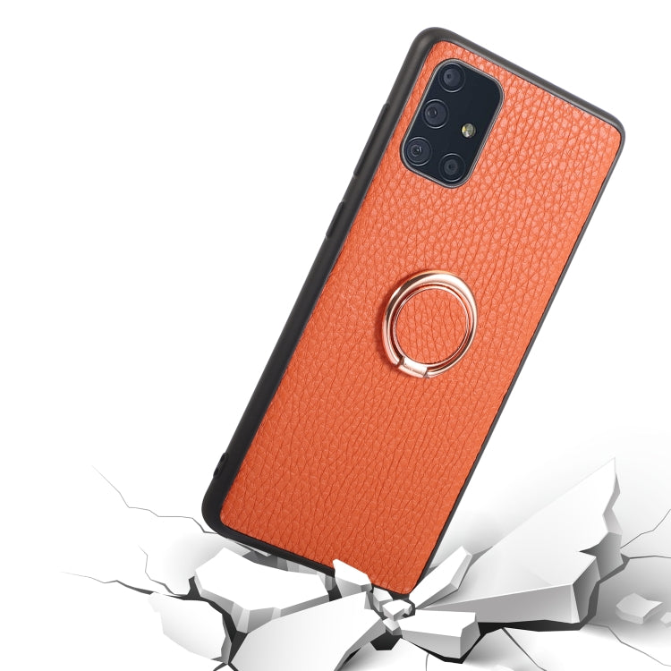For Samsung Galaxy A71 Litchi Texture Magnetic Shockproof Protective Phone Case