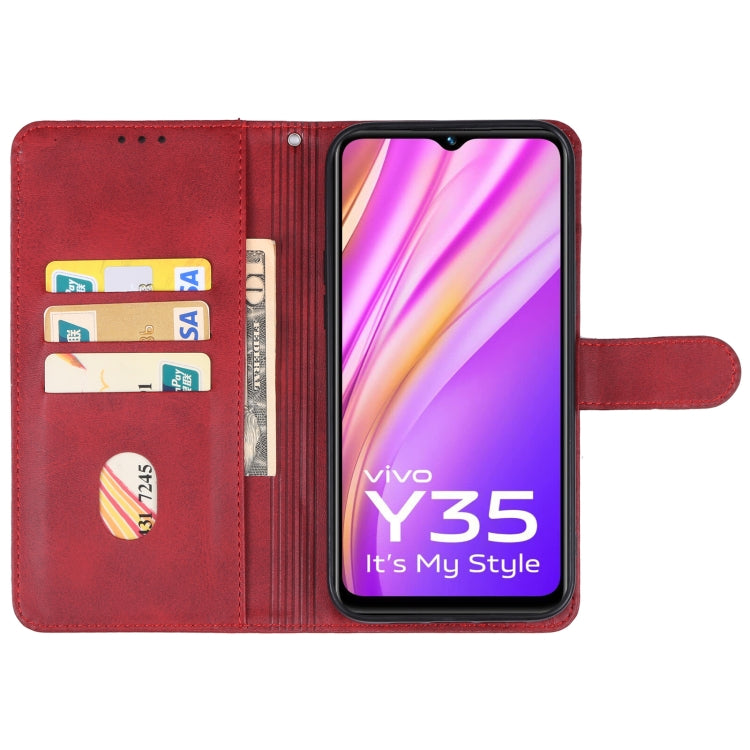For vivo Y35 5G Leather Phone Case