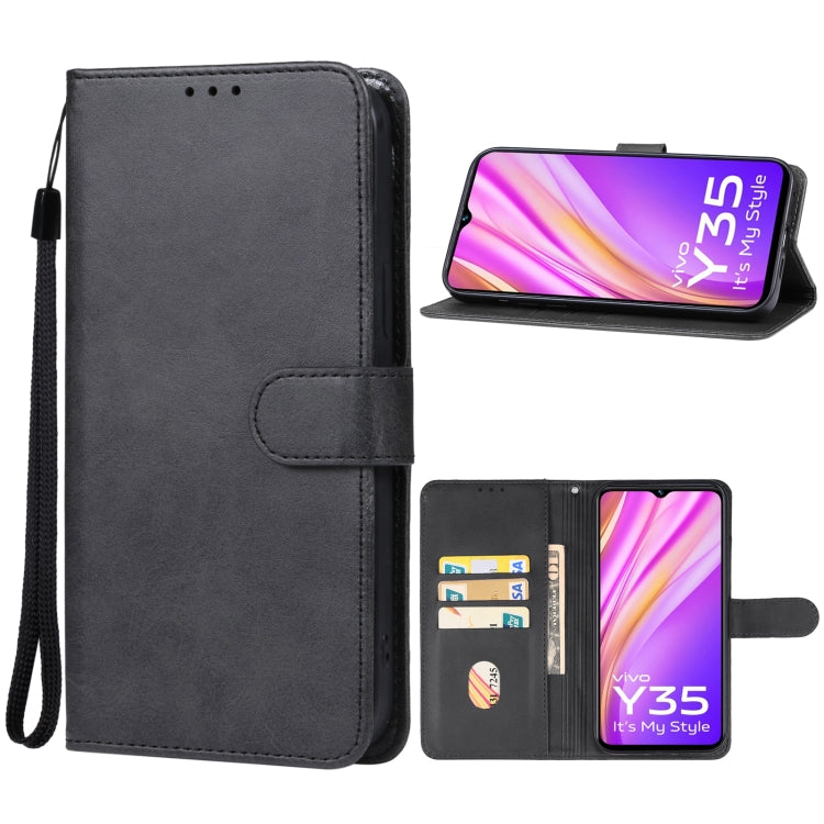 For vivo Y35 5G Leather Phone Case