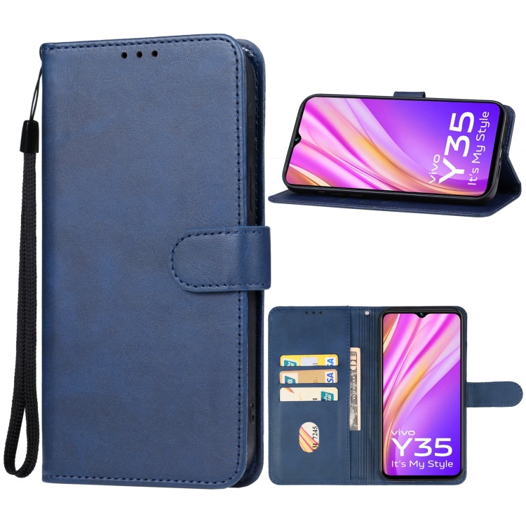 For vivo Y35 5G Leather Phone Case