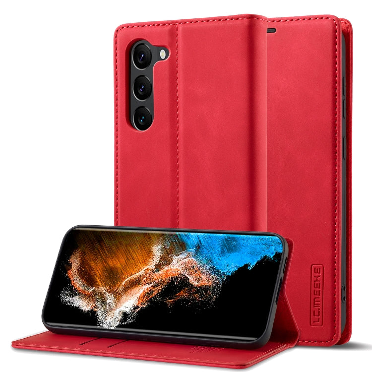For Samsung Galaxy S23+ 5G LC.IMEEKE Strong Magnetism Ultra-thin Matte Leather Phone Case