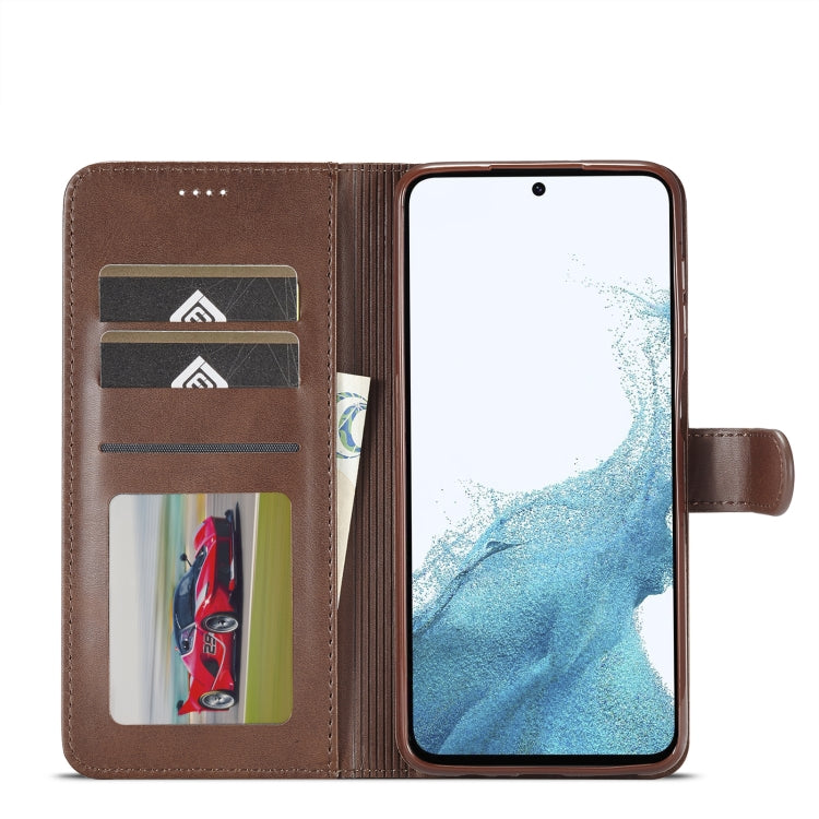 For Samsung Galaxy A54 5G LC.IMEEKE Calf Texture Leather Phone Case