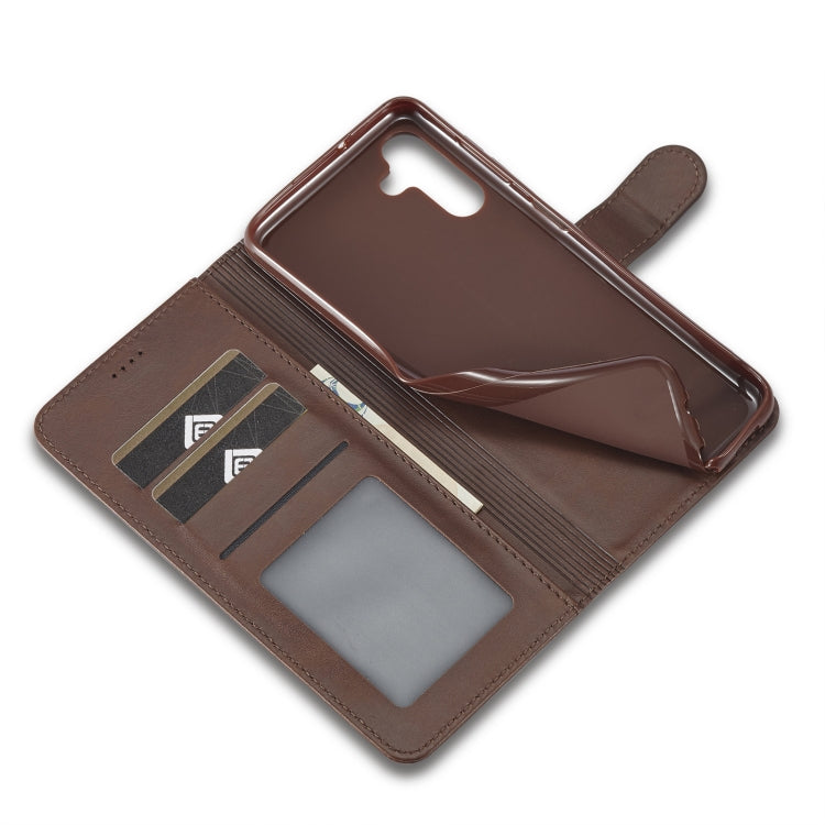 For Samsung Galaxy A54 5G LC.IMEEKE Calf Texture Leather Phone Case