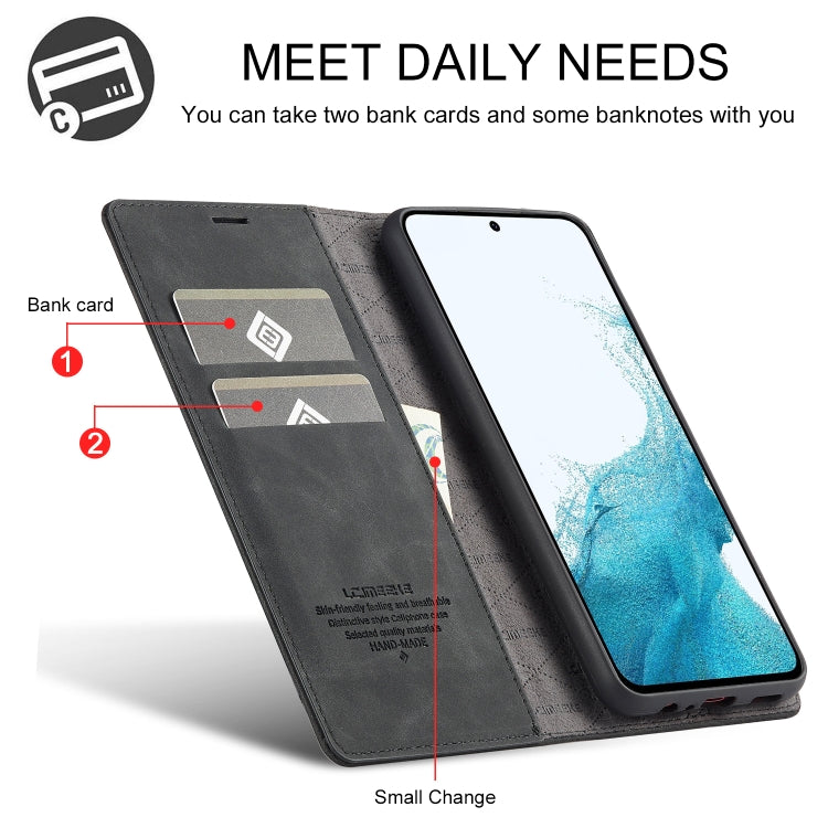 For Samsung Galaxy A54 5G LC.IMEEKE Strong Magnetism Microfiber Leather Phone Case