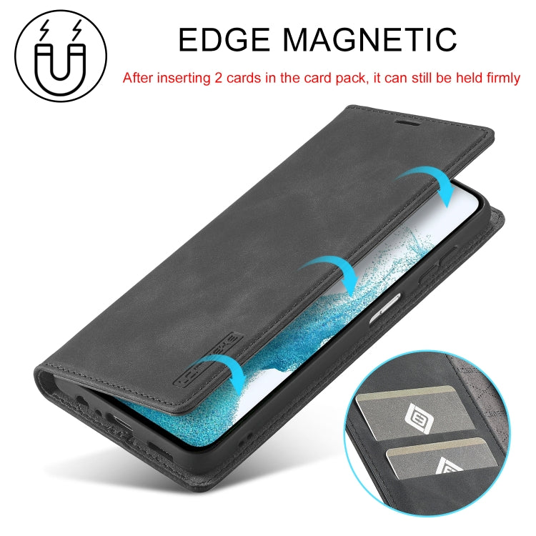For Samsung Galaxy A54 5G LC.IMEEKE Strong Magnetism Microfiber Leather Phone Case