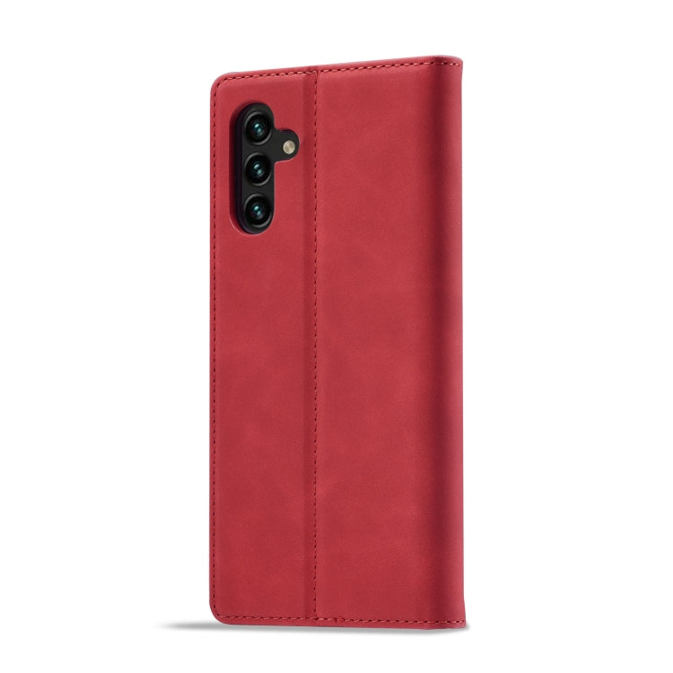 For Samsung Galaxy A54 5G LC.IMEEKE Strong Magnetism Microfiber Leather Phone Case