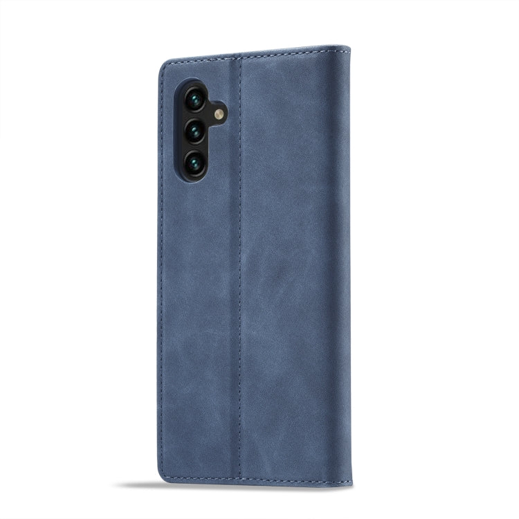 For Samsung Galaxy A54 5G LC.IMEEKE Strong Magnetism Microfiber Leather Phone Case
