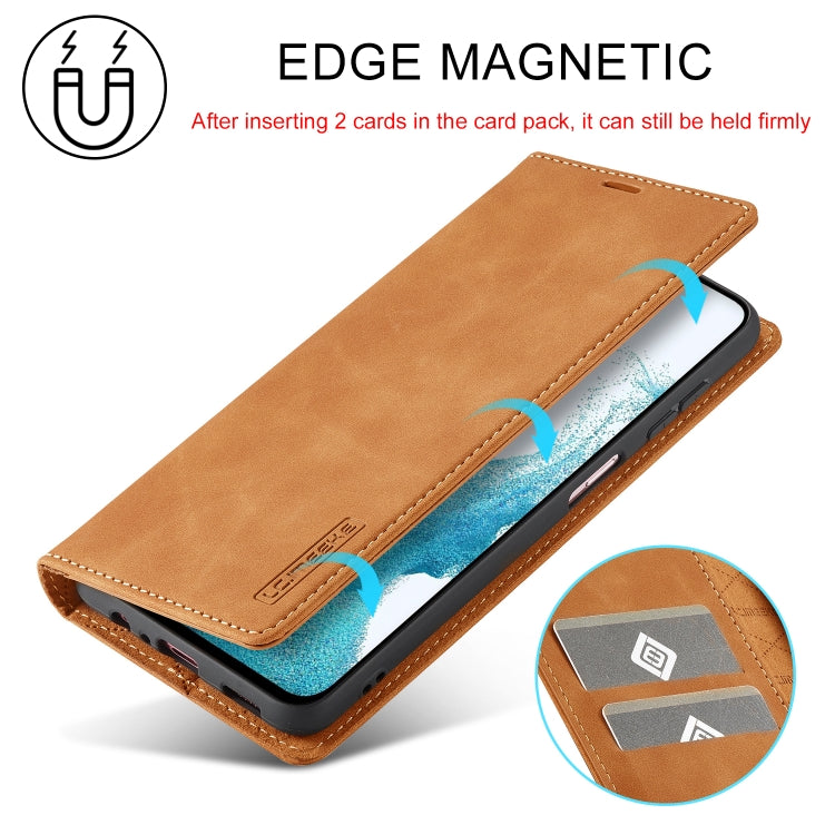For Samsung Galaxy A54 5G LC.IMEEKE Strong Magnetism Microfiber Leather Phone Case