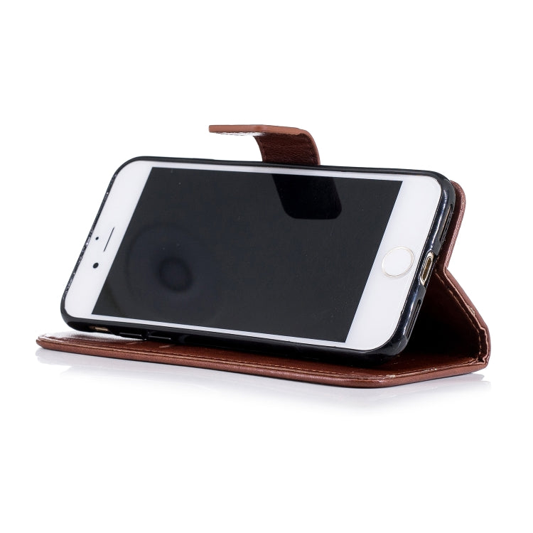 For iPhone SE 2022 / SE 2020 Plum Blossom Embossing Pattern Horizontal Flip Leather Case with Holder & Card Slots & Wallet & Lanyard