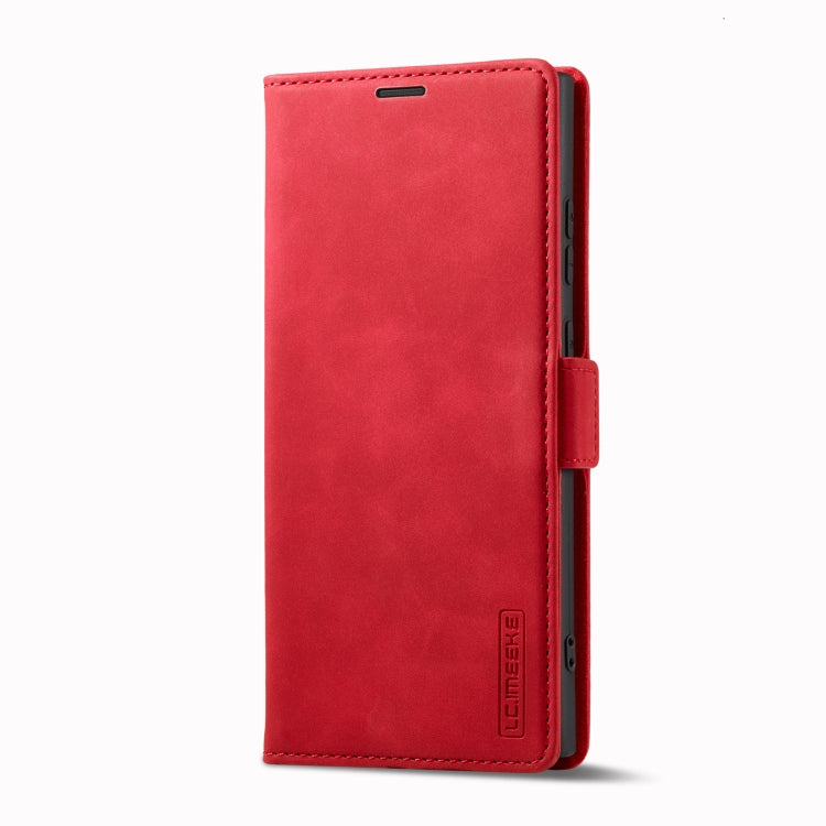 For Samsung Galaxy S23 Ultra 5G LC.IMEEKE Strong Magnetism Microfiber Leather Phone Case