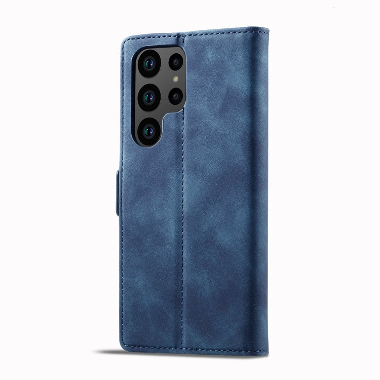 For Samsung Galaxy S23 Ultra 5G LC.IMEEKE Strong Magnetism Microfiber Leather Phone Case