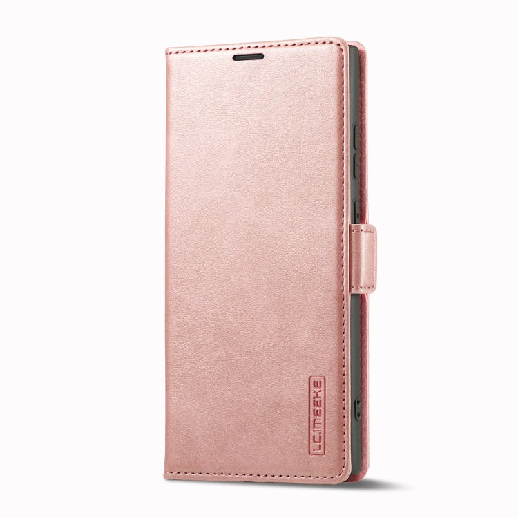 For Samsung Galaxy S23 Ultra 5G LC.IMEEKE Strong Magnetism Microfiber Leather Phone Case