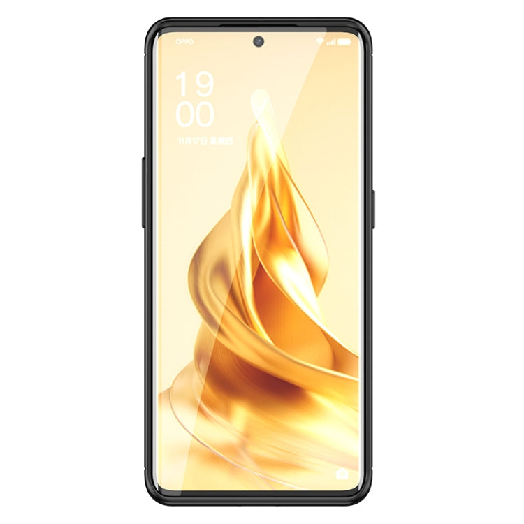 For OPPO Reno9 / Reno9 Pro Carbon Fiber Texture Shockproof TPU Phone Case(Black)