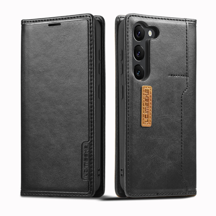 For Samsung Galaxy S23 5G LC.IMEEKE LC-001 Color Matching Frosted Leather Phone Case