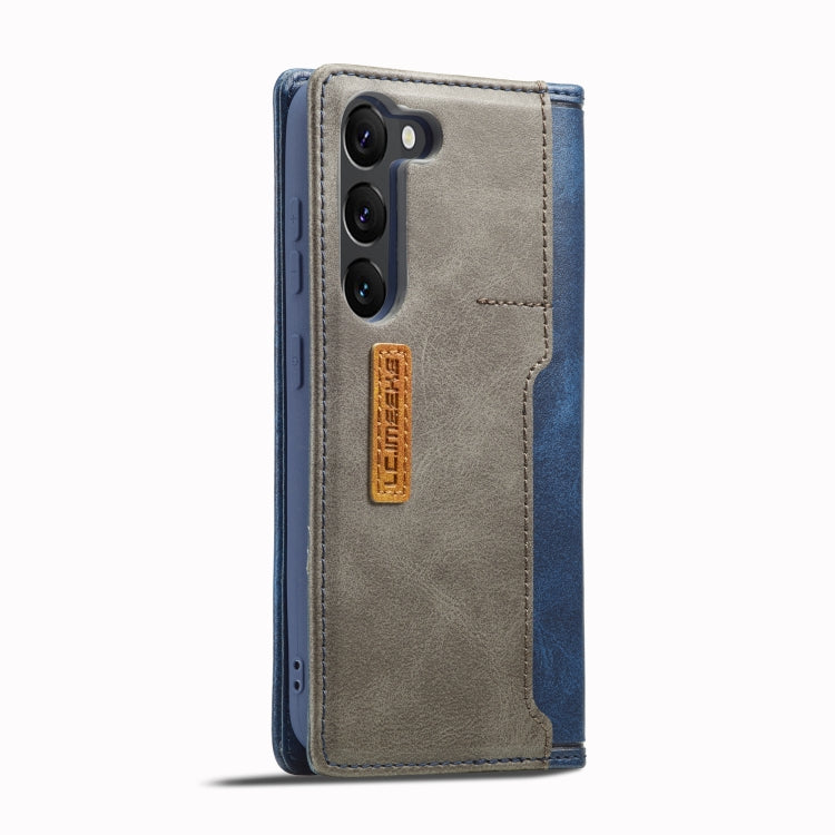For Samsung Galaxy S23 5G LC.IMEEKE LC-001 Color Matching Frosted Leather Phone Case