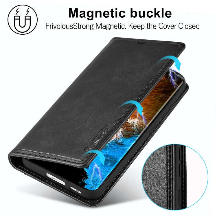For Samsung Galaxy S23+ 5G LC.IMEEKE LC-001 Color Matching Frosted Leather Phone Case