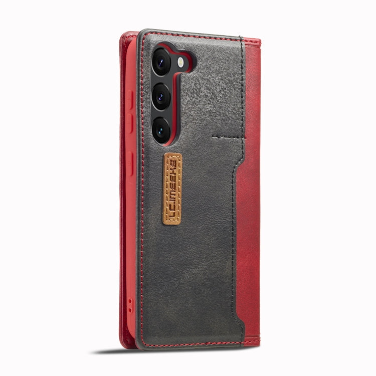For Samsung Galaxy S23+ 5G LC.IMEEKE LC-001 Color Matching Frosted Leather Phone Case