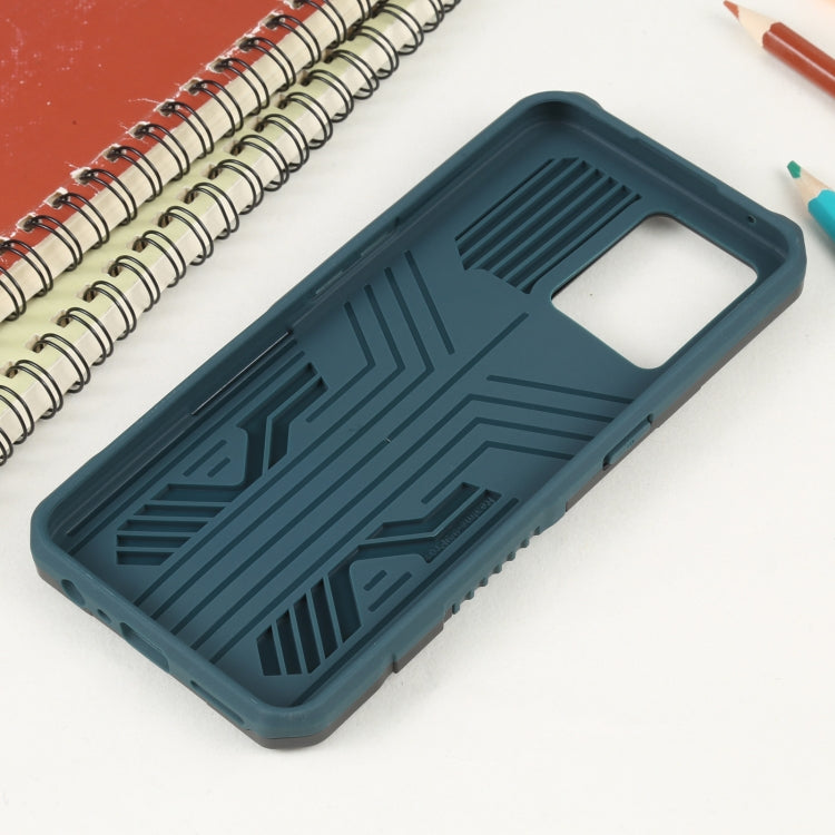 For Realme 9 Armor Warrior Shockproof PC + TPU Phone Case