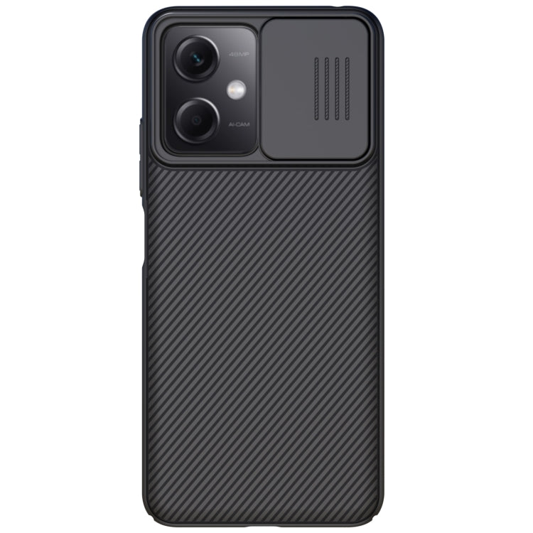 For Xiaomi Redmi Note 12 China NILLKIN Black Mirror Series PC Camshield Full Coverage Dust-proof Scratch Resistant Case