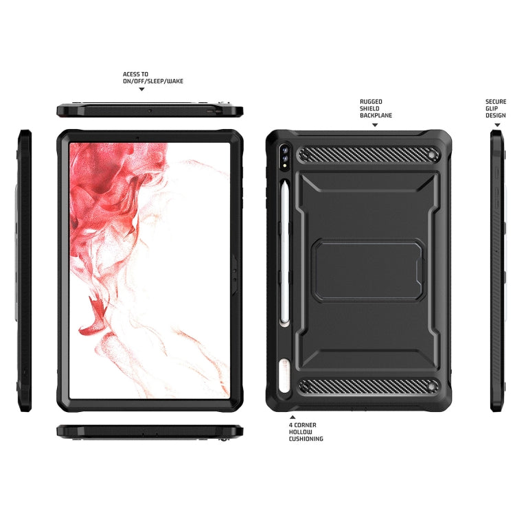 For Samsung Galaxy Tab S7+/S8+/S7 FE Explorer PC + TPU Tablet Protective Case