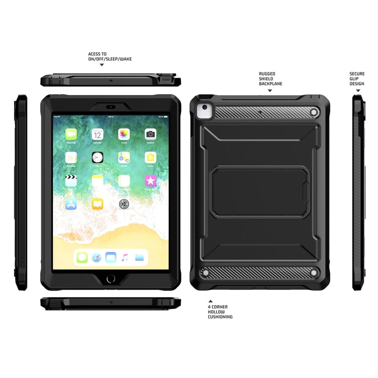 For iPad 9.7 2017/2018 Explorer PC + TPU Tablet Protective Case