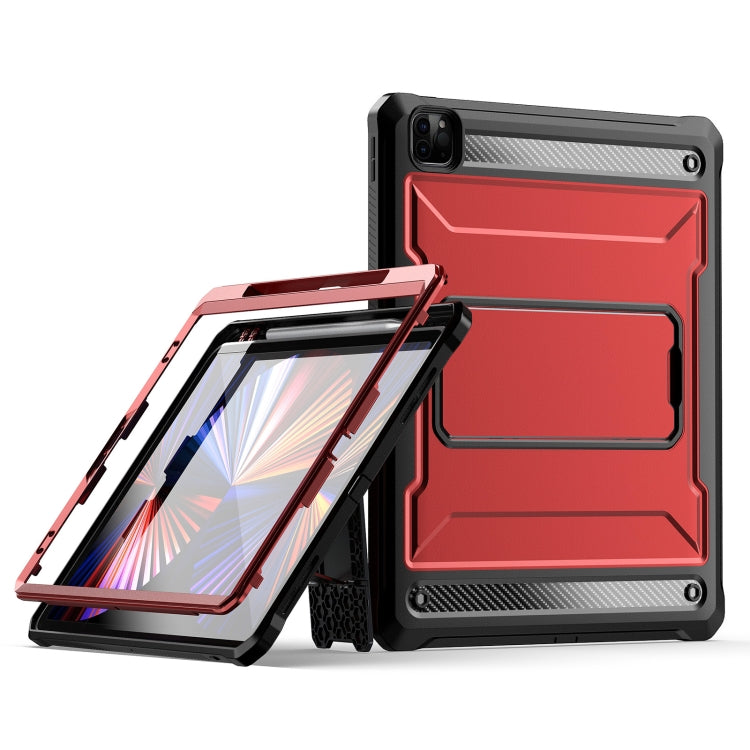 For iPad Pro 12.9 2021/2020/2018 Explorer PC + TPU Tablet Protective Case with Pen Slot