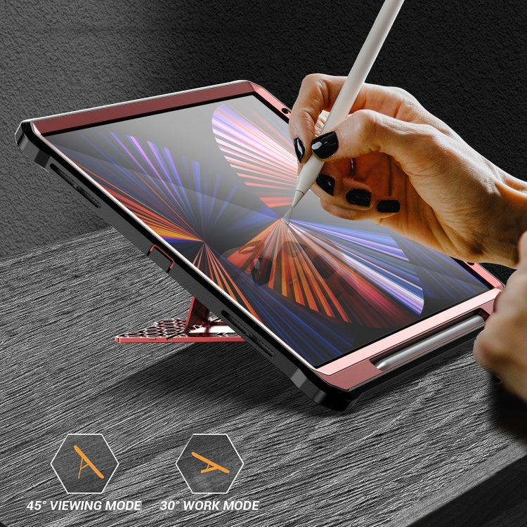 For iPad Pro 12.9 2021/2020/2018 Explorer PC + TPU Tablet Protective Case with Pen Slot