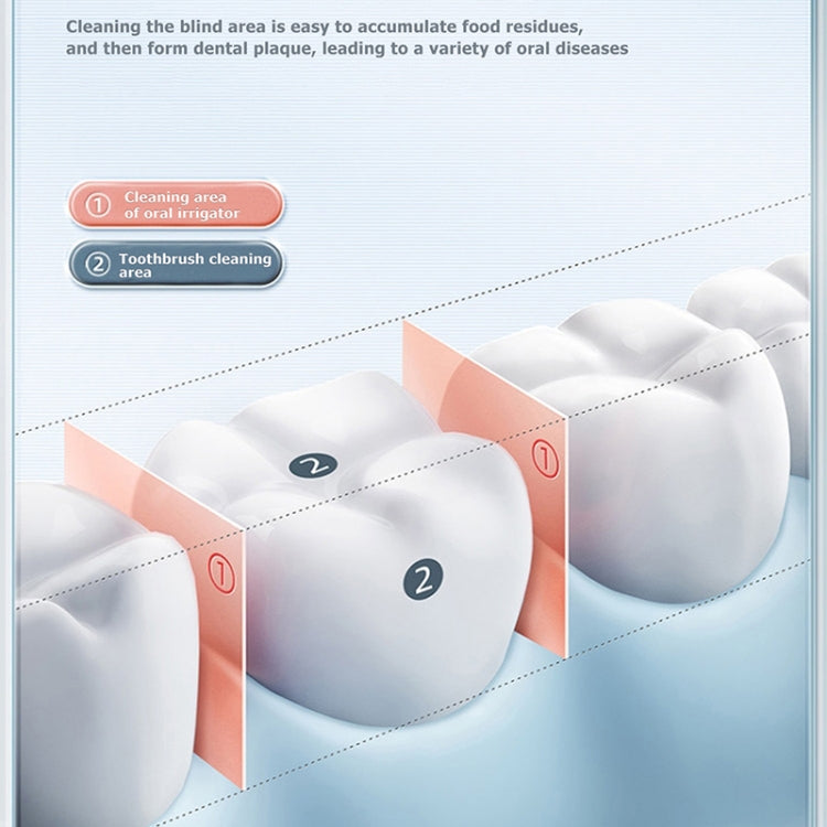 WF309 Portable Retractable and Detachable Smart Teeth Scaling Instrument Oral Care Flosser