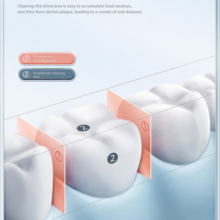 WF309 Portable Retractable and Detachable Smart Teeth Scaling Instrument Oral Care Flosser