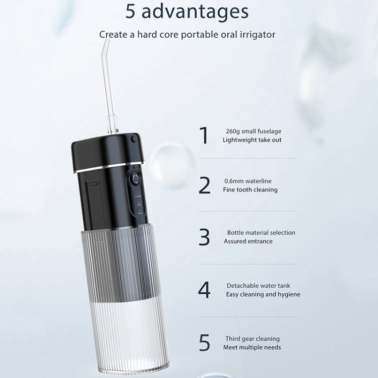 WF309 Portable Retractable and Detachable Smart Teeth Scaling Instrument Oral Care Flosser