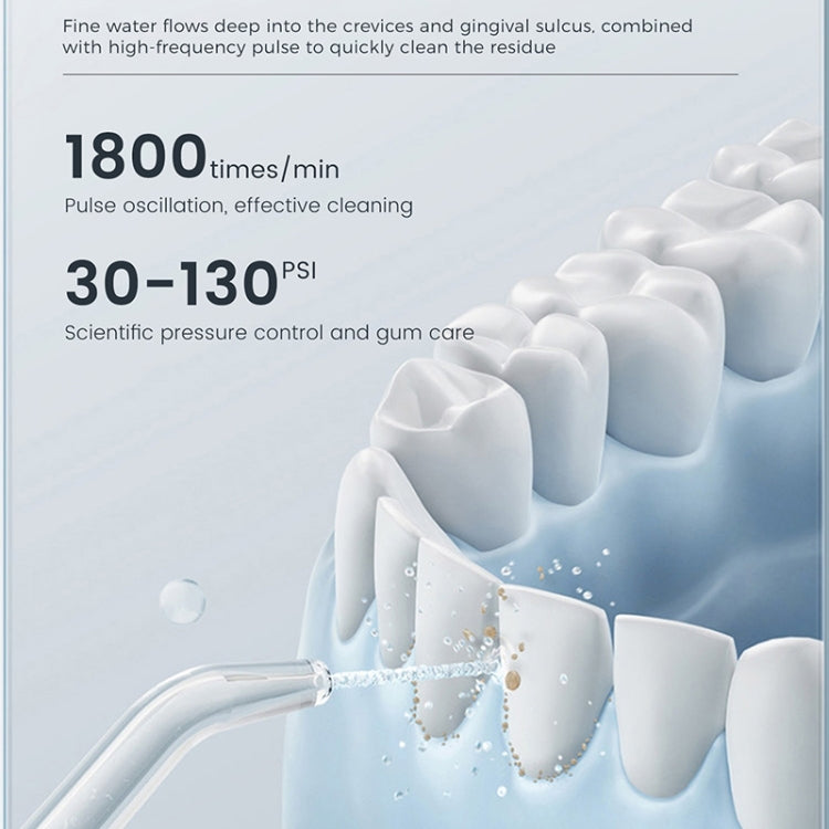 WF309 Portable Retractable and Detachable Smart Teeth Scaling Instrument Oral Care Flosser