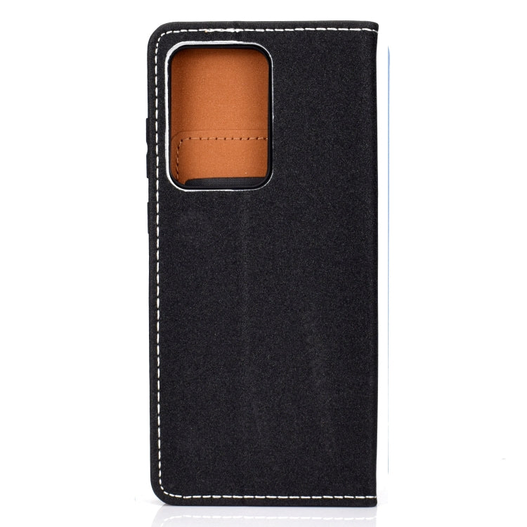 For Galaxy S20 Plus Solid Color Frosted Magnetic Horizontal Flip Leather Case with Card Slots & Holder