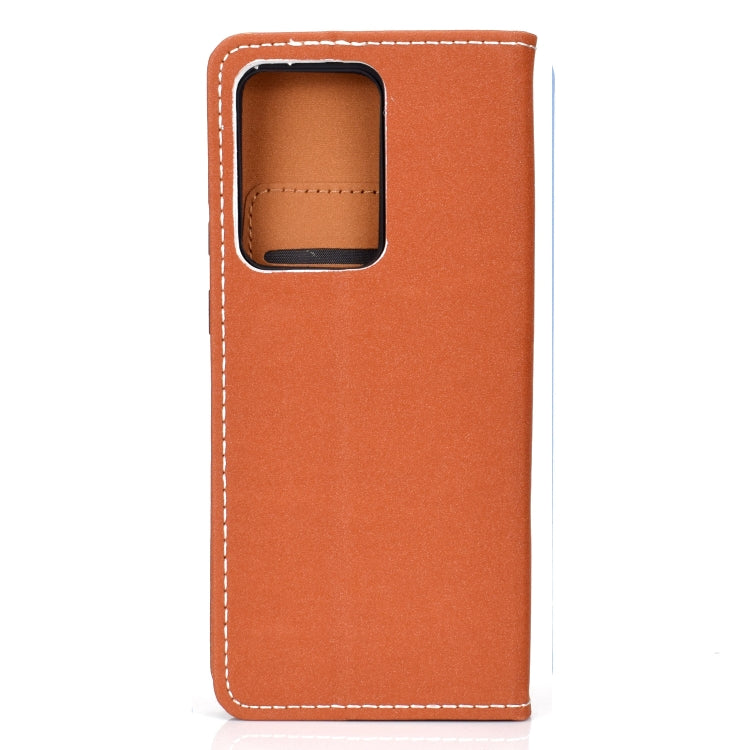 For Galaxy S20 Plus Solid Color Frosted Magnetic Horizontal Flip Leather Case with Card Slots & Holder
