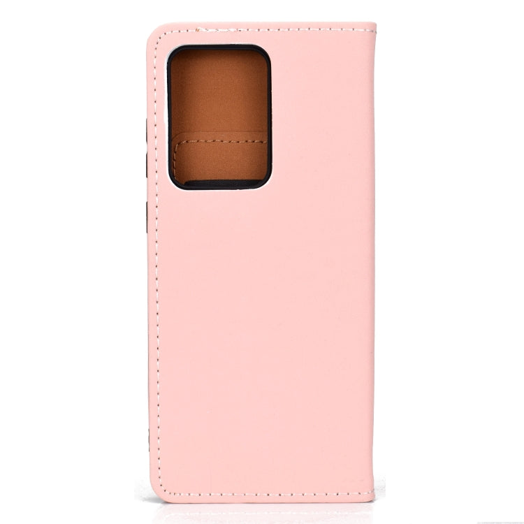 For Galaxy S20 Ultra Solid Color Frosted Magnetic Horizontal Flip Leather Case with Card Slots & Holder