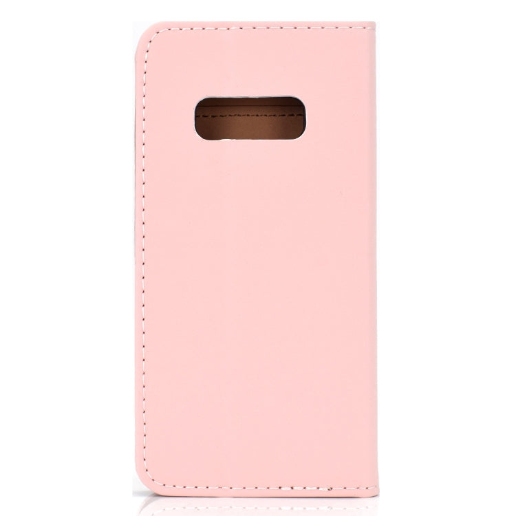 For Galaxy S10 Lite Solid Color Frosted Magnetic Horizontal Flip Leather Case with Card Slots & Holder