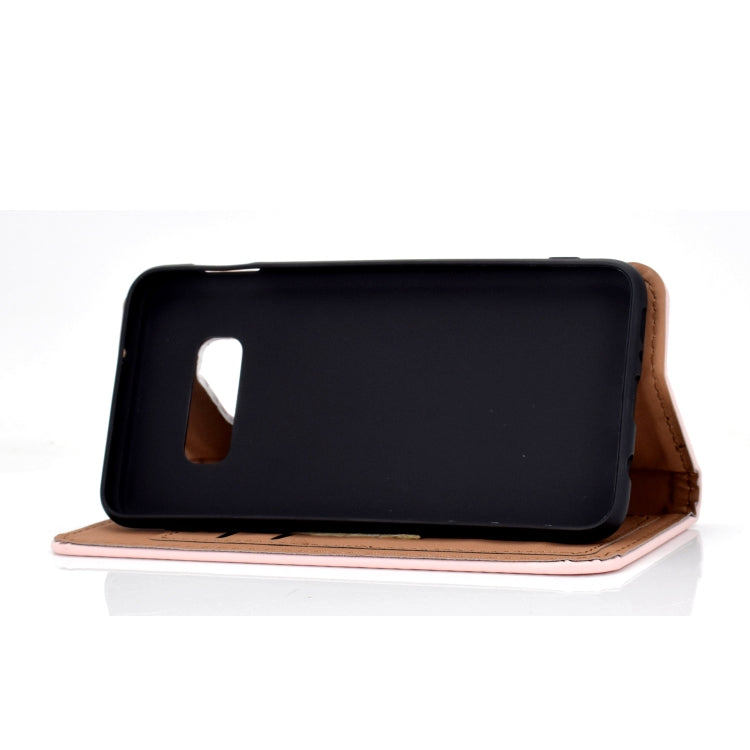 For Galaxy S10 Lite Solid Color Frosted Magnetic Horizontal Flip Leather Case with Card Slots & Holder
