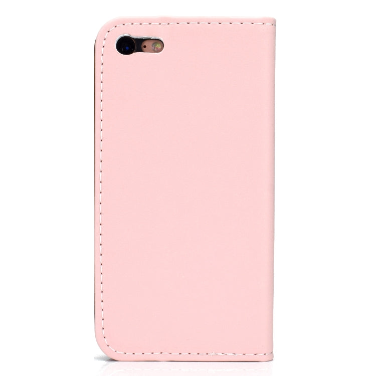 For iPhone SE 2022 / SE 2020 / 8 / 7 Solid Color Frosted Magnetic Horizontal Flip Leather Case with Card Slots & Holder