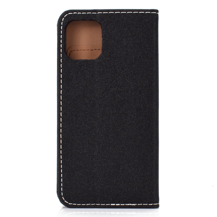 For iPhone 11 Pro Max Solid Color Frosted Magnetic Horizontal Flip Leather Case with Card Slots & Holder