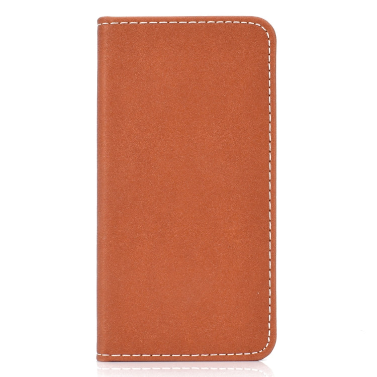 For iPhone 11 Pro Max Solid Color Frosted Magnetic Horizontal Flip Leather Case with Card Slots & Holder
