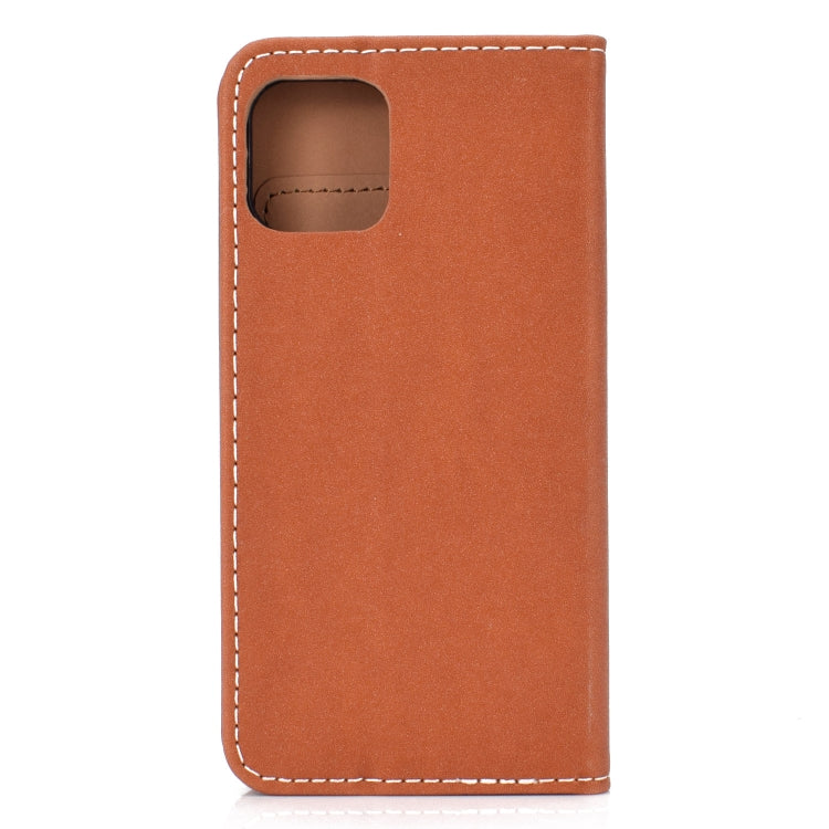 For iPhone 11 Pro Max Solid Color Frosted Magnetic Horizontal Flip Leather Case with Card Slots & Holder