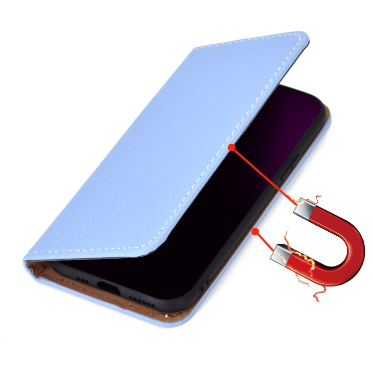 For iPhone 11 Solid Color Frosted Magnetic Horizontal Flip Leather Case with Card Slots & Holder