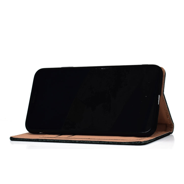 For iPhone XS Max Solid Color Frosted Magnetic Horizontal Flip Leather Case with Card Slots & Holder