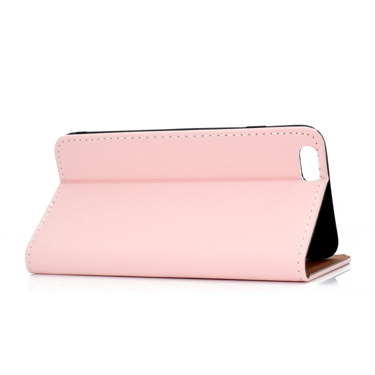 For iPhone 6 Plus Solid Color Frosted Magnetic Horizontal Flip Leather Case with Card Slots & Holder