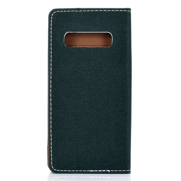 For Galaxy S10 Solid Color Frosted Magnetic Horizontal Flip Leather Case with Card Slots & Holder
