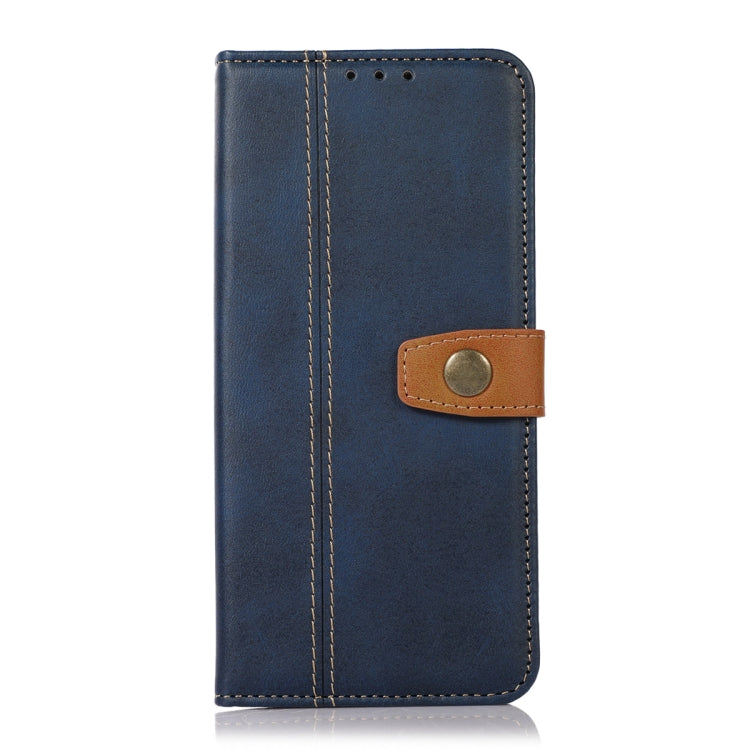 For Samsung Galaxy S23 5G Stitching Thread Calf Texture Leather Phone Case
