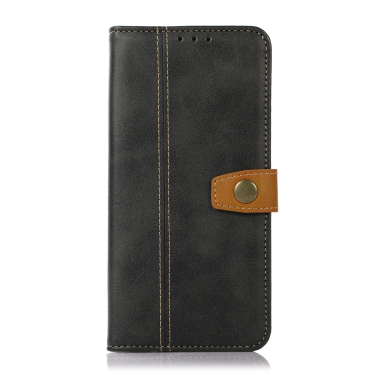 For Samsung Galaxy S23 5G Stitching Thread Calf Texture Leather Phone Case