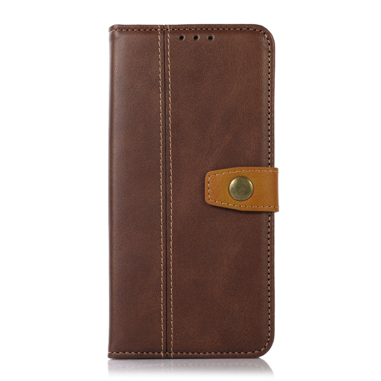 For Samsung Galaxy S23 5G Stitching Thread Calf Texture Leather Phone Case